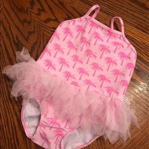 Kate Mack 18m with pink palm tree print & tutu design.